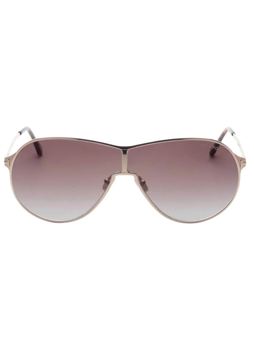 Tom Ford Gaia TF1174 28K Rose Gold Aviator Sunglasses Italy w/ Case NWT